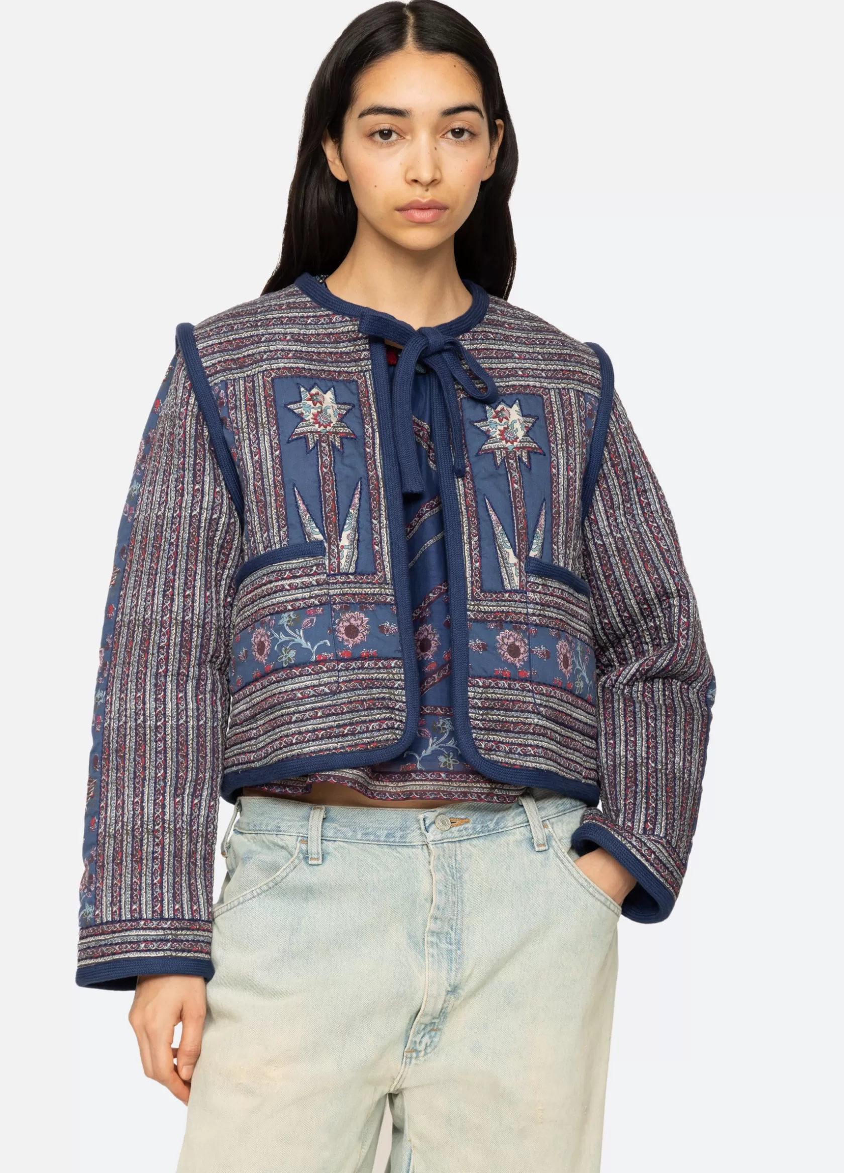 Valeria Quilted Jacket-Sea New York Best