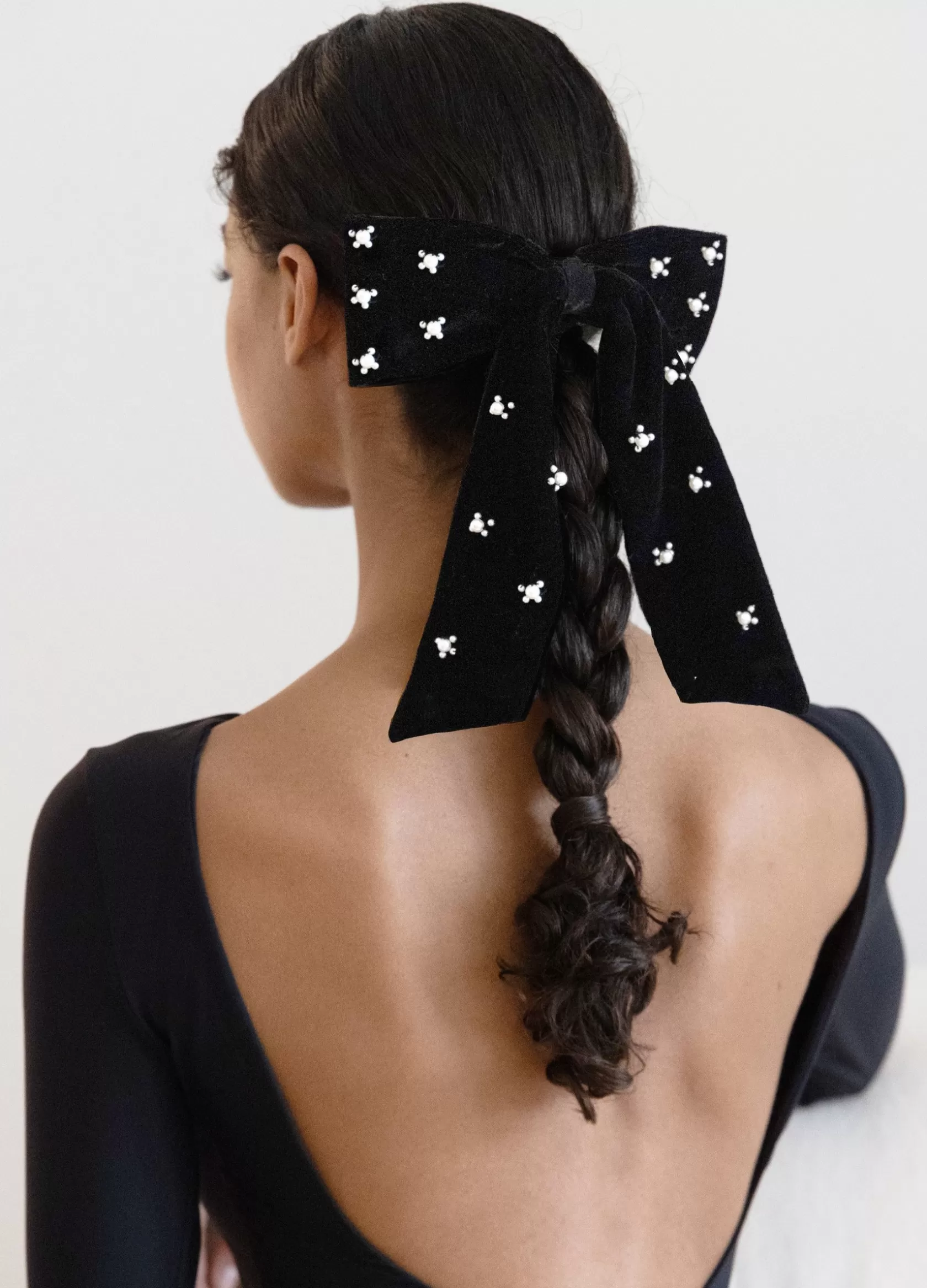 Velvet Bow Clip-Sea New York Shop